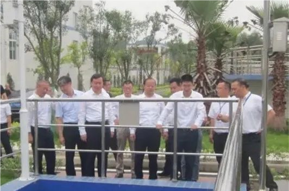 四川省副省长陈炜一行光临乐山欧博ABG水务有限公司调研